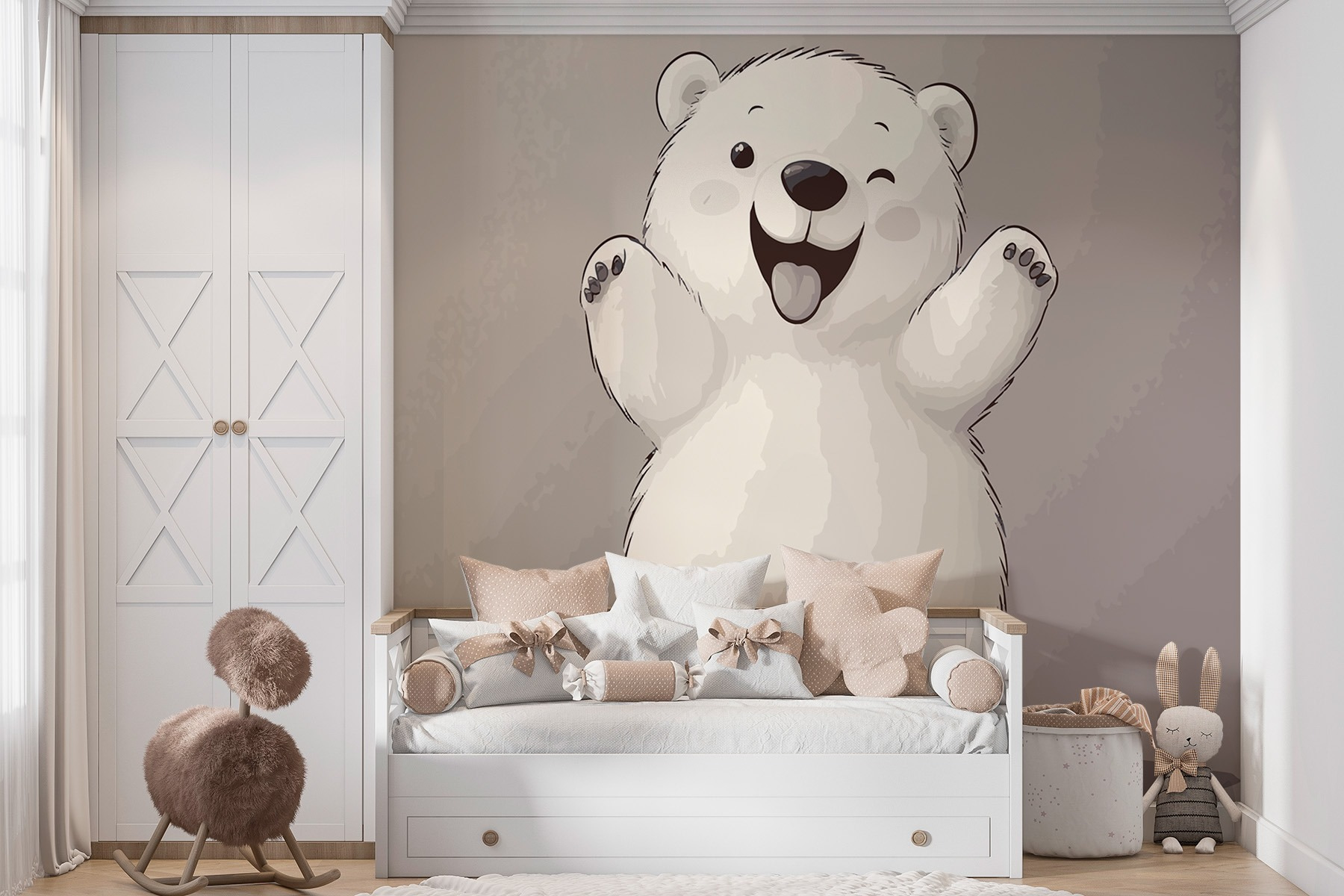 Cartoon of a polar bear