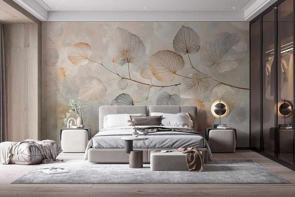 Branch with leaves on it