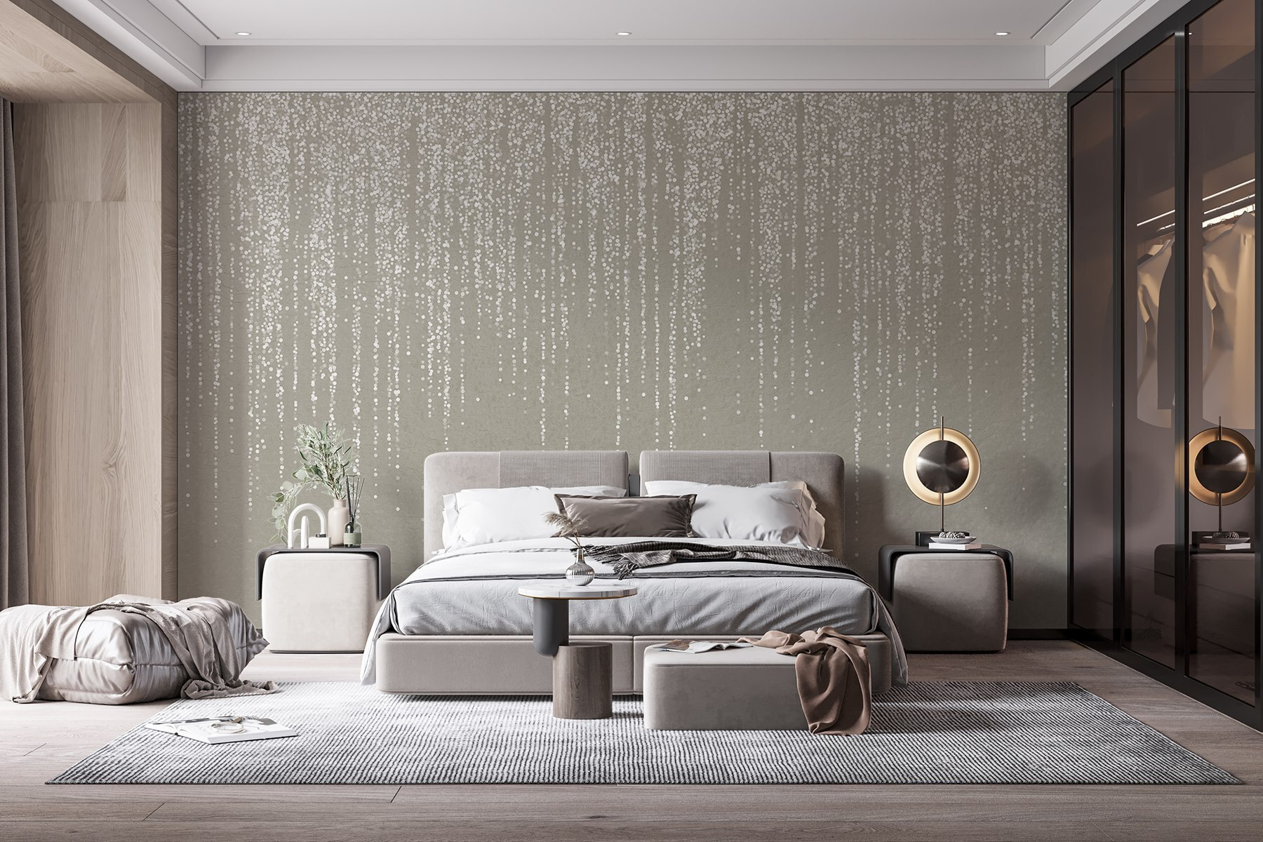 White specks on a grey surface