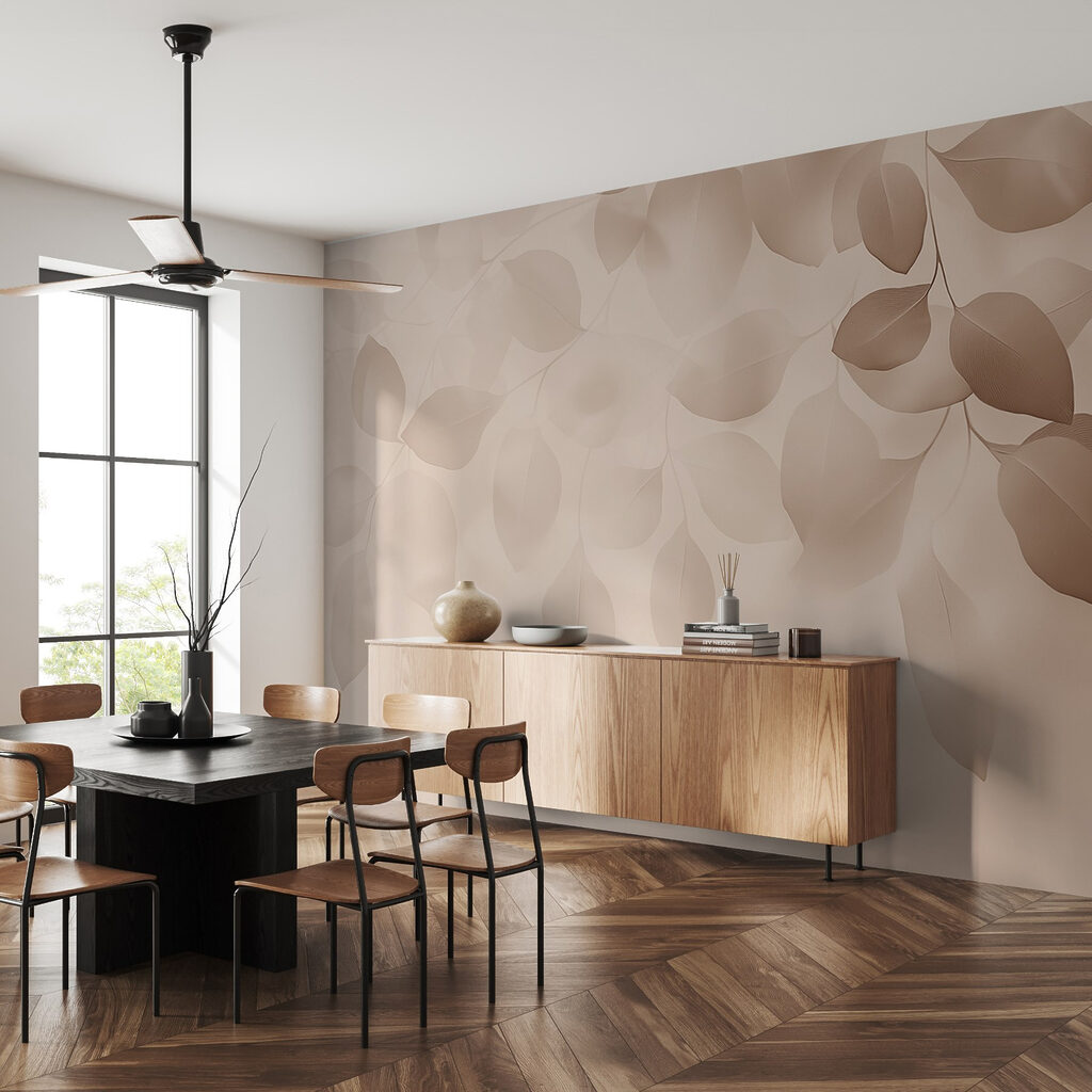 Gentle leaves in soft hues Gentle leaves in soft hues