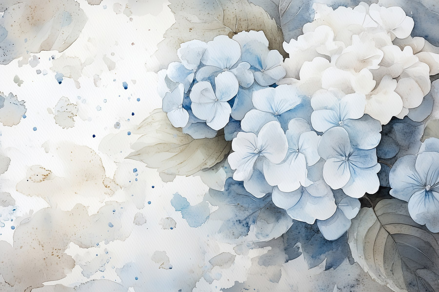 Watercolor of a bunch of flowers