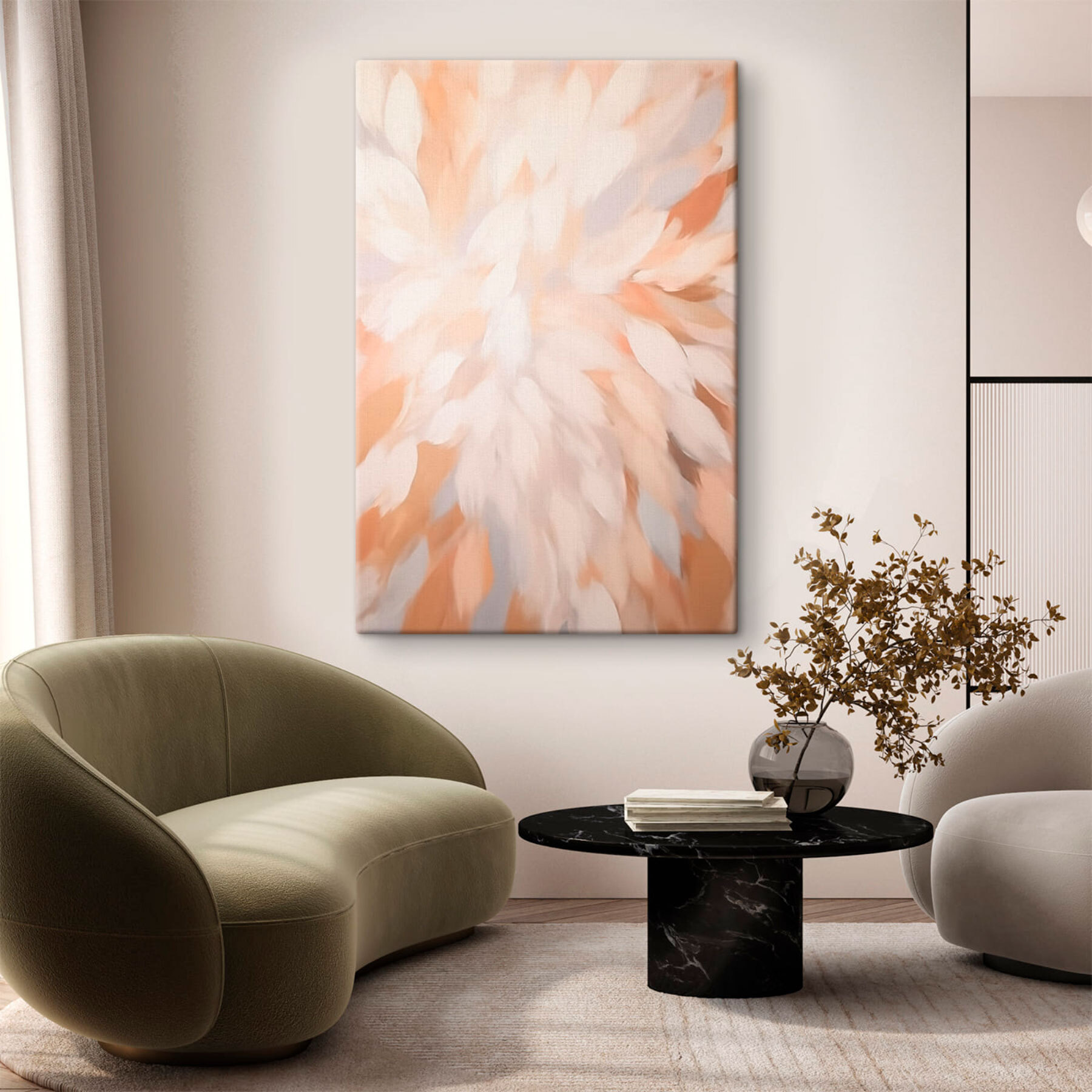 Soft hues blended in gentle harmony Soft hues blended in gentle harmony