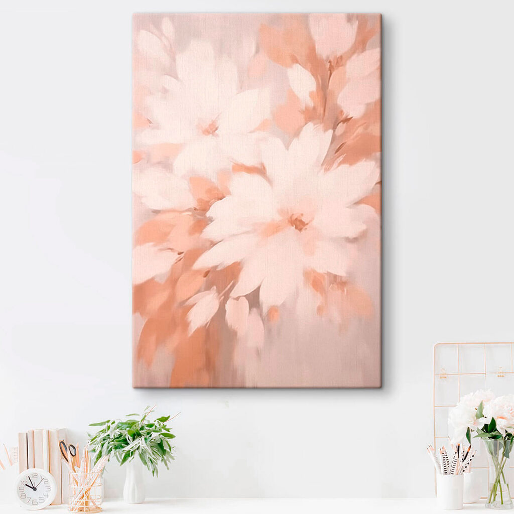 Delicate blossoms in soft hues