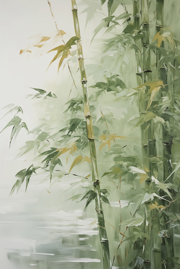 Painting of a bamboo tree Painting of a bamboo tree