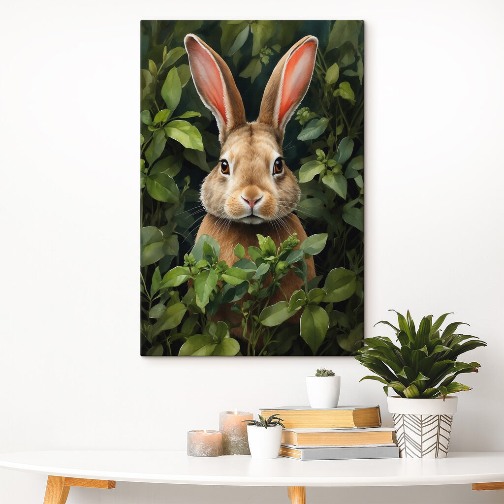 Rabbit in the bushes Rabbit in the bushes