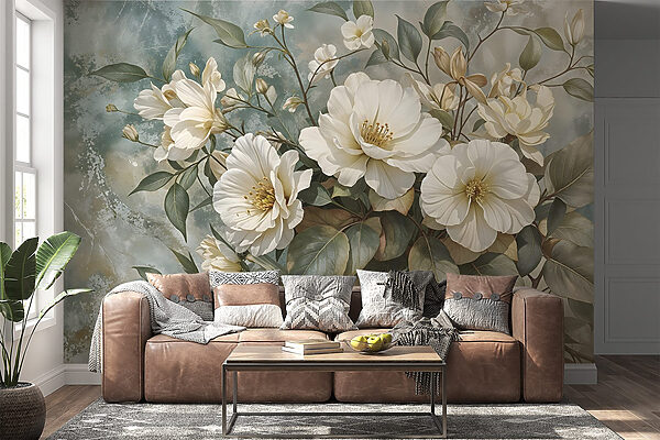 Delicate blooms against a soft backdrop