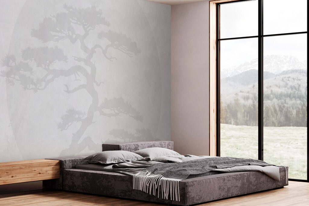 Tree with branches on a white background Tree with branches on a white background