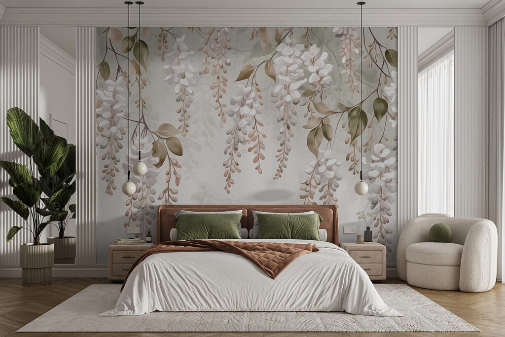 Delicate floral arrangement in soft hues