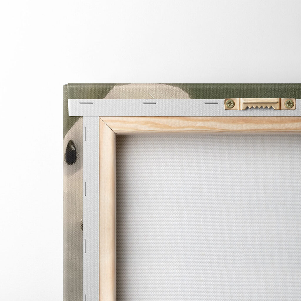 Painting of two white ducks Painting of two white ducks