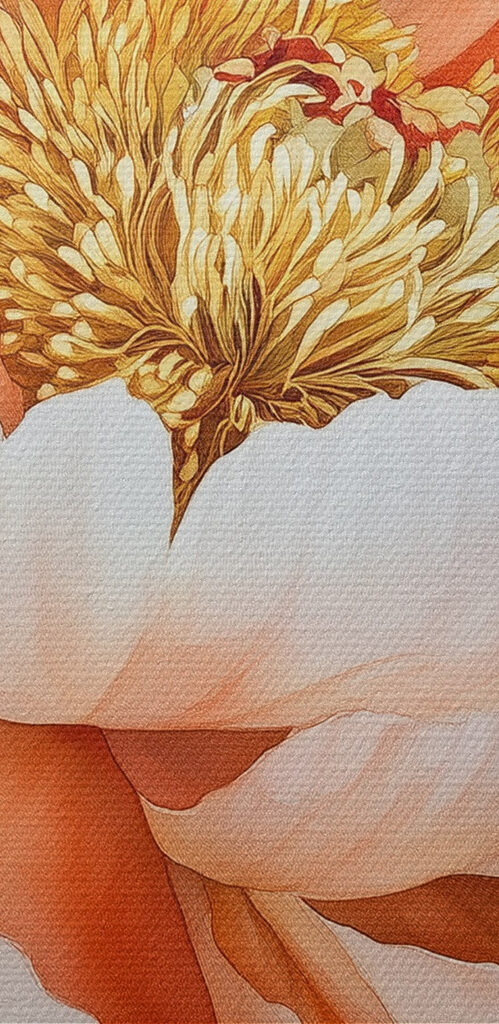 Delicate petals in soft hues