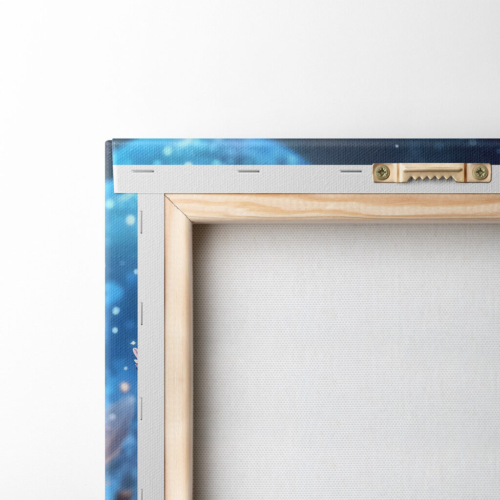 Group of flowers with glowing lights on them Group of flowers with glowing lights on them