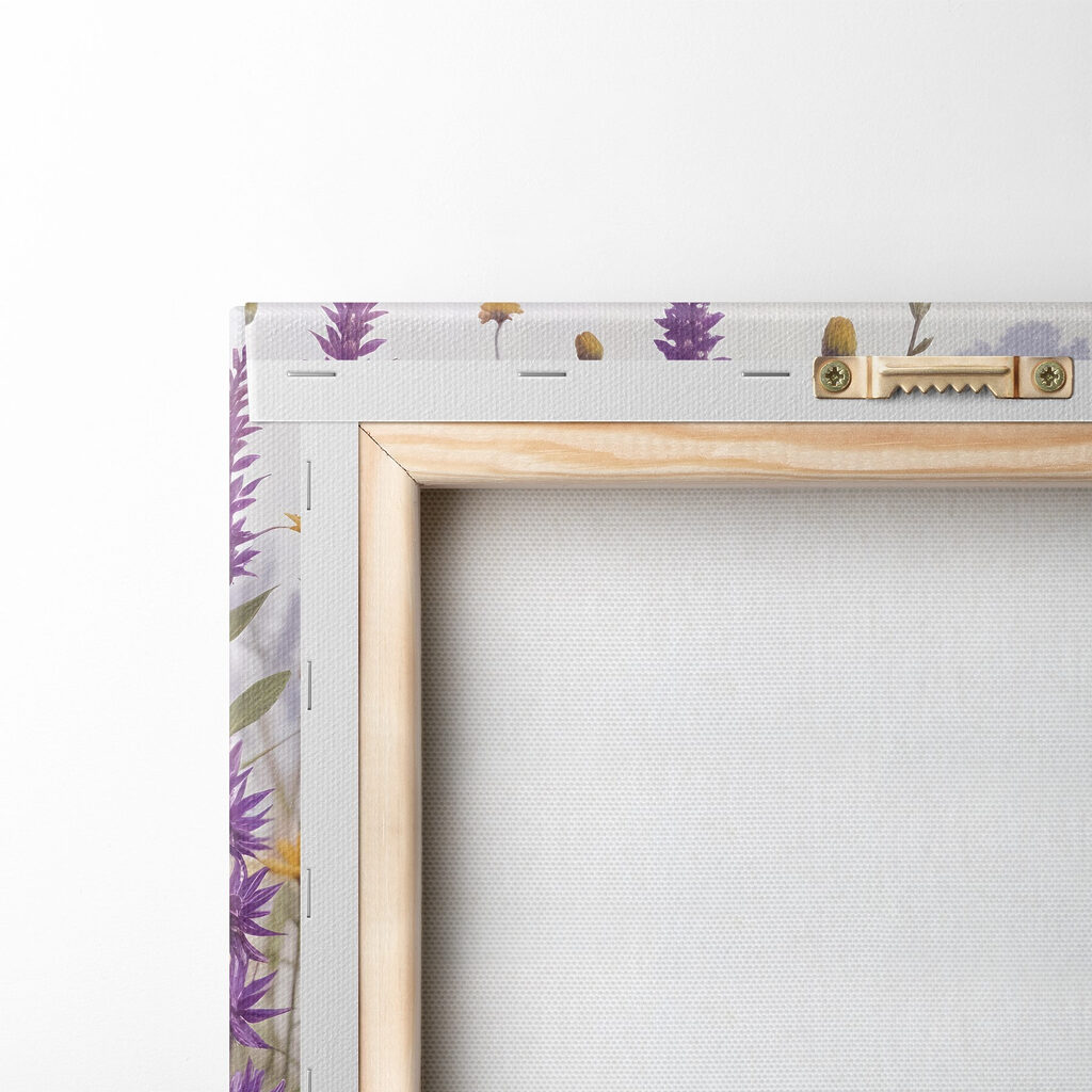 Field of flowers and grass