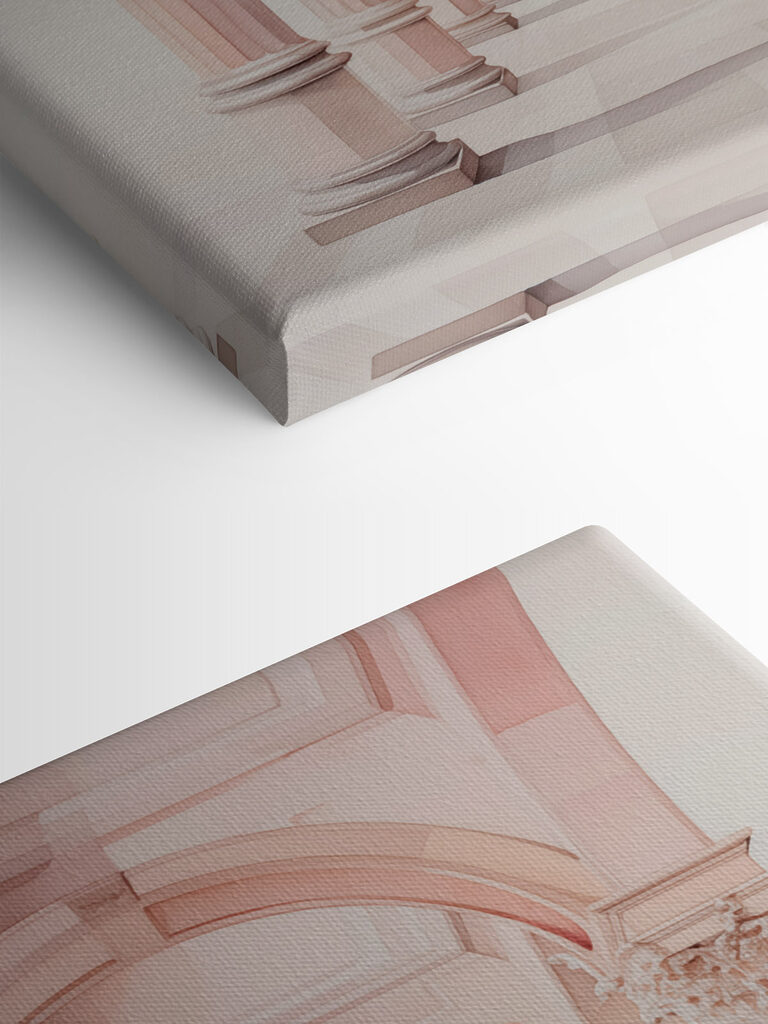 Long corridor with columns