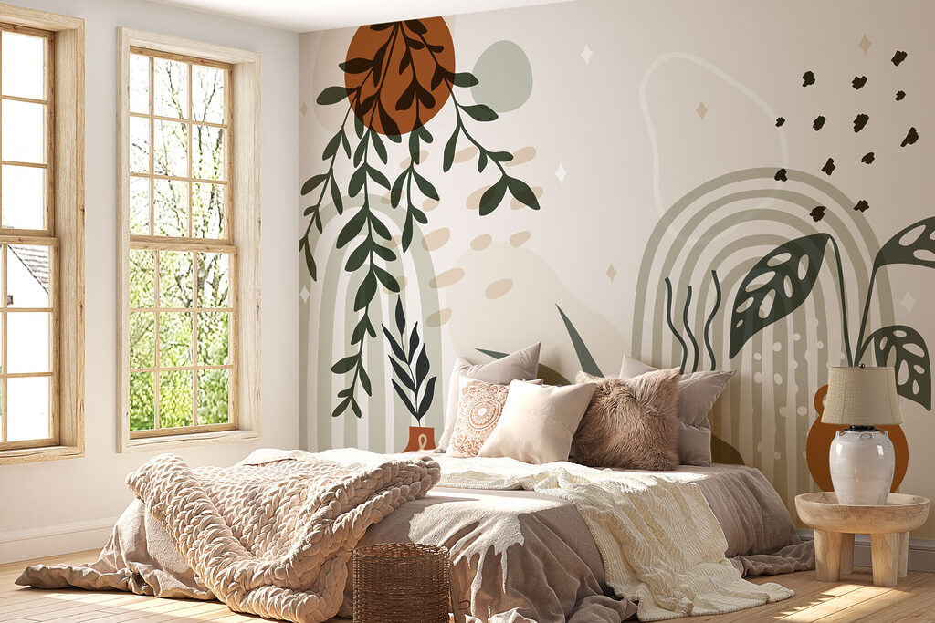 Graphic of a plant and potted plants