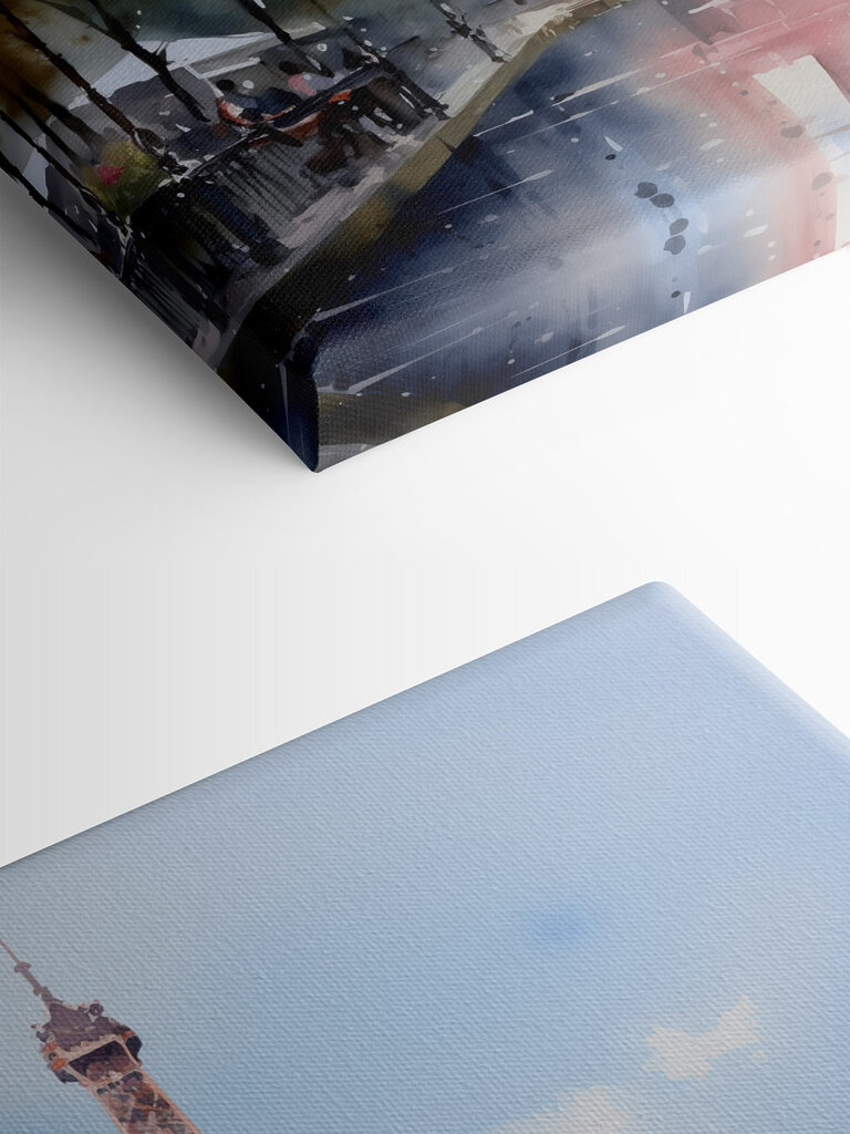 Watercolor of a tower Watercolor of a tower