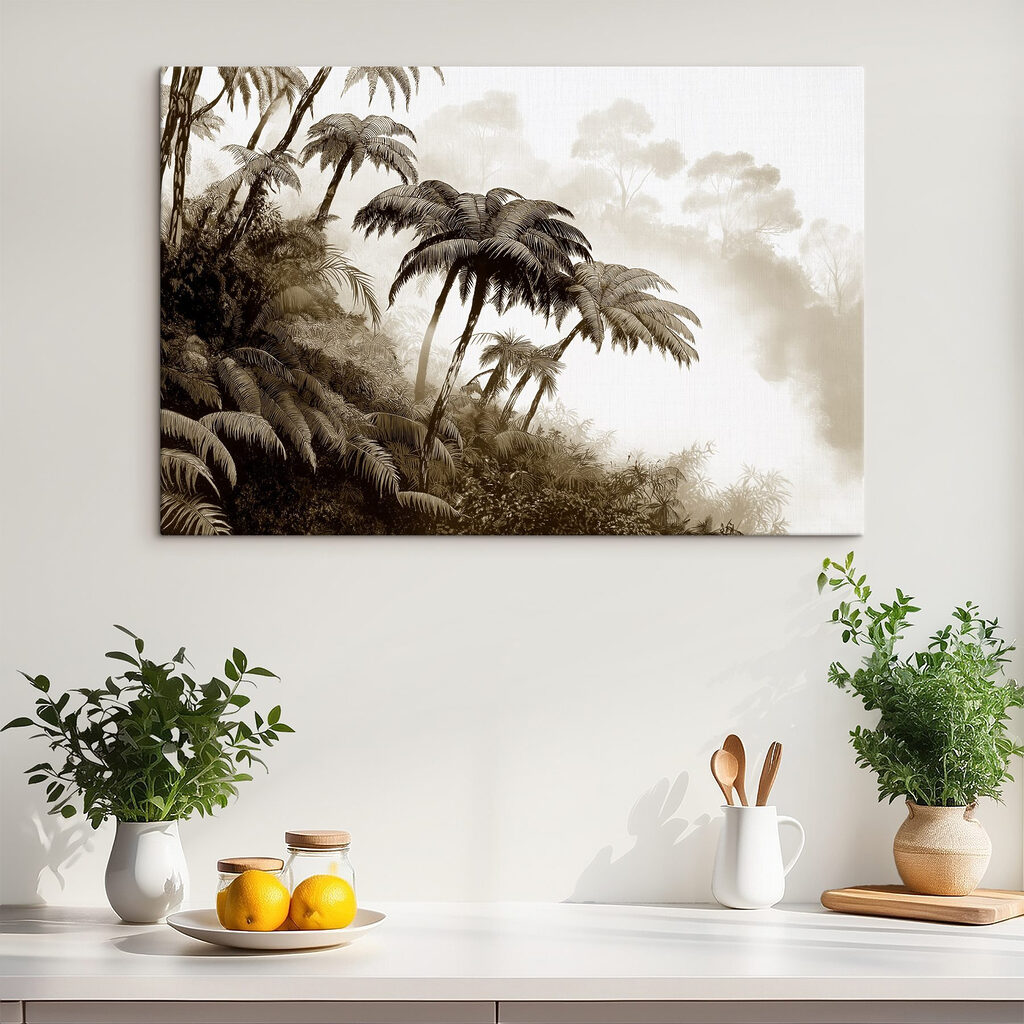 Group of palm trees in a forest Group of palm trees in a forest