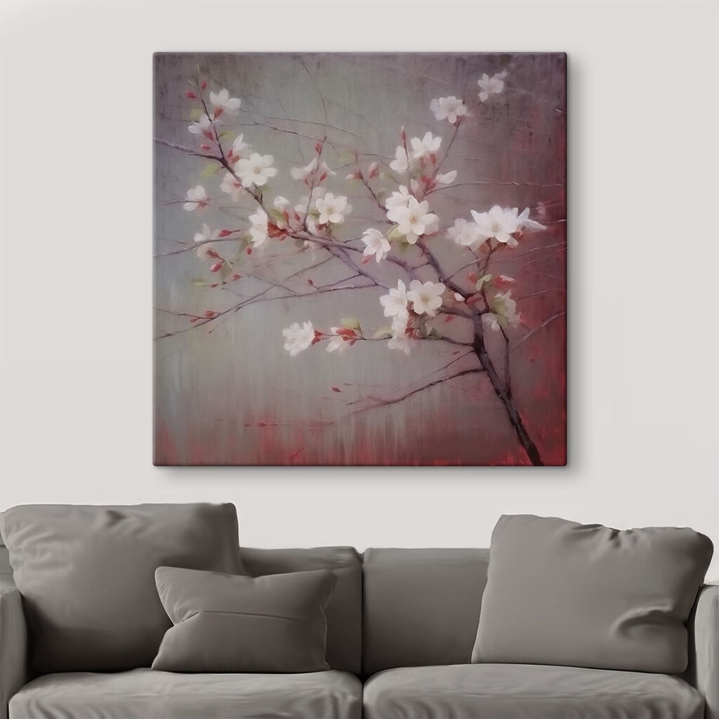 White flowers on a branch