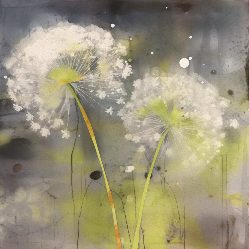 Delicate white flowers in soft hues Delicate white flowers in soft hues