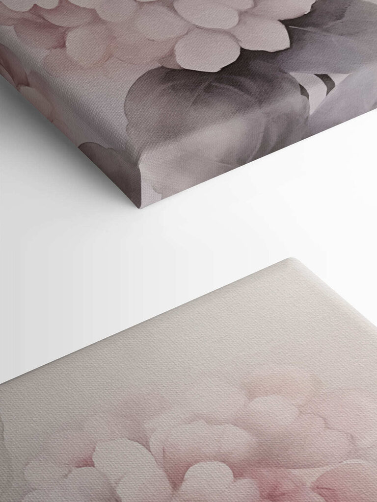 Painting of pink flowers