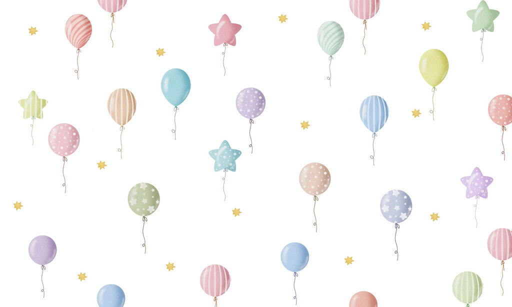 Wzór balonów i gwiazd Wzór balonów i gwiazd