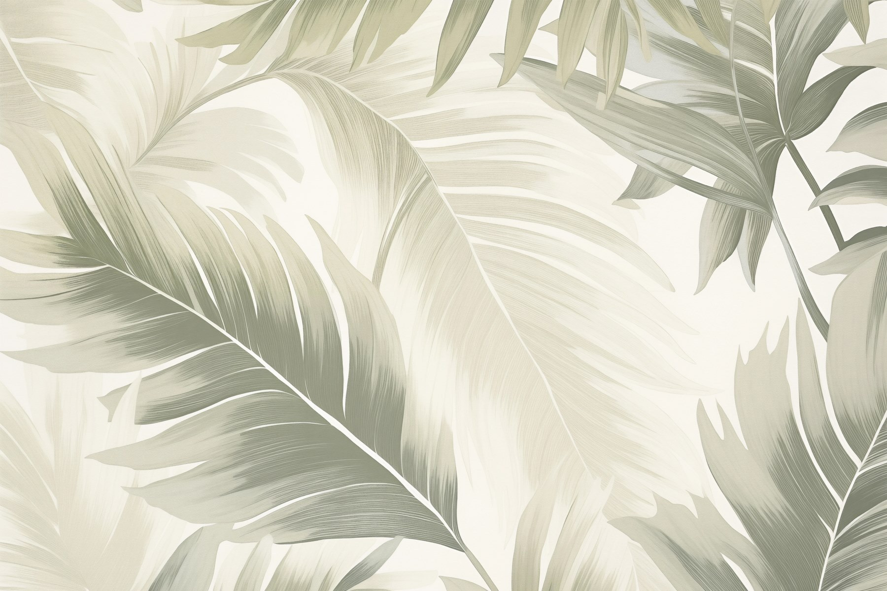 Soft tropical patterns in muted hues