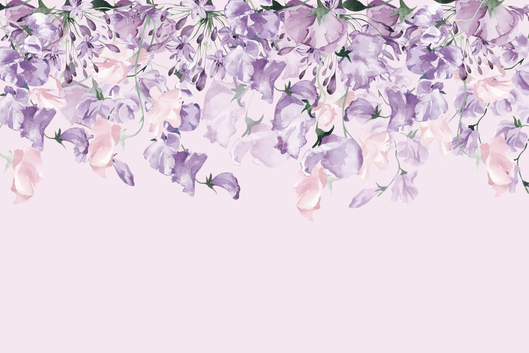 Delicate blooms cascading beautifully downward