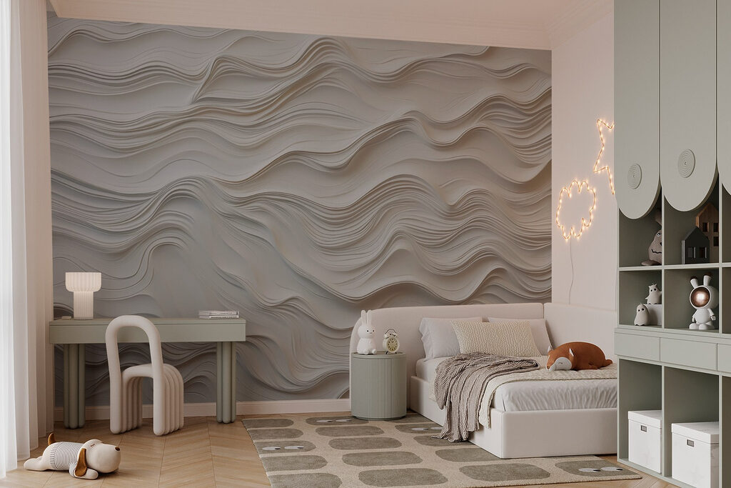 White paper cut out of a wall