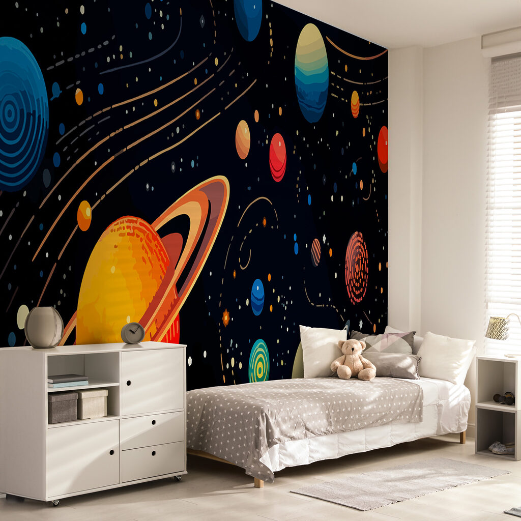 Colorful planets and stars