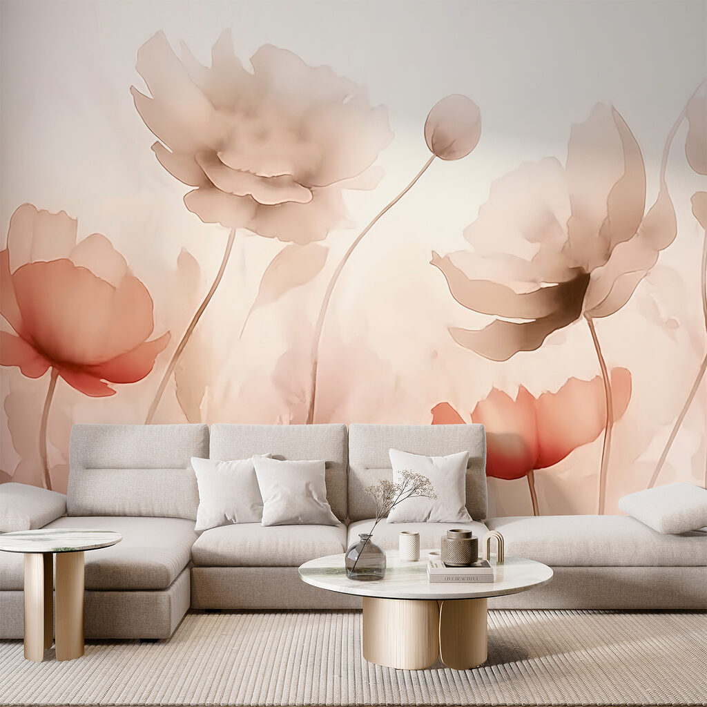 Delicate blooms in soft hues