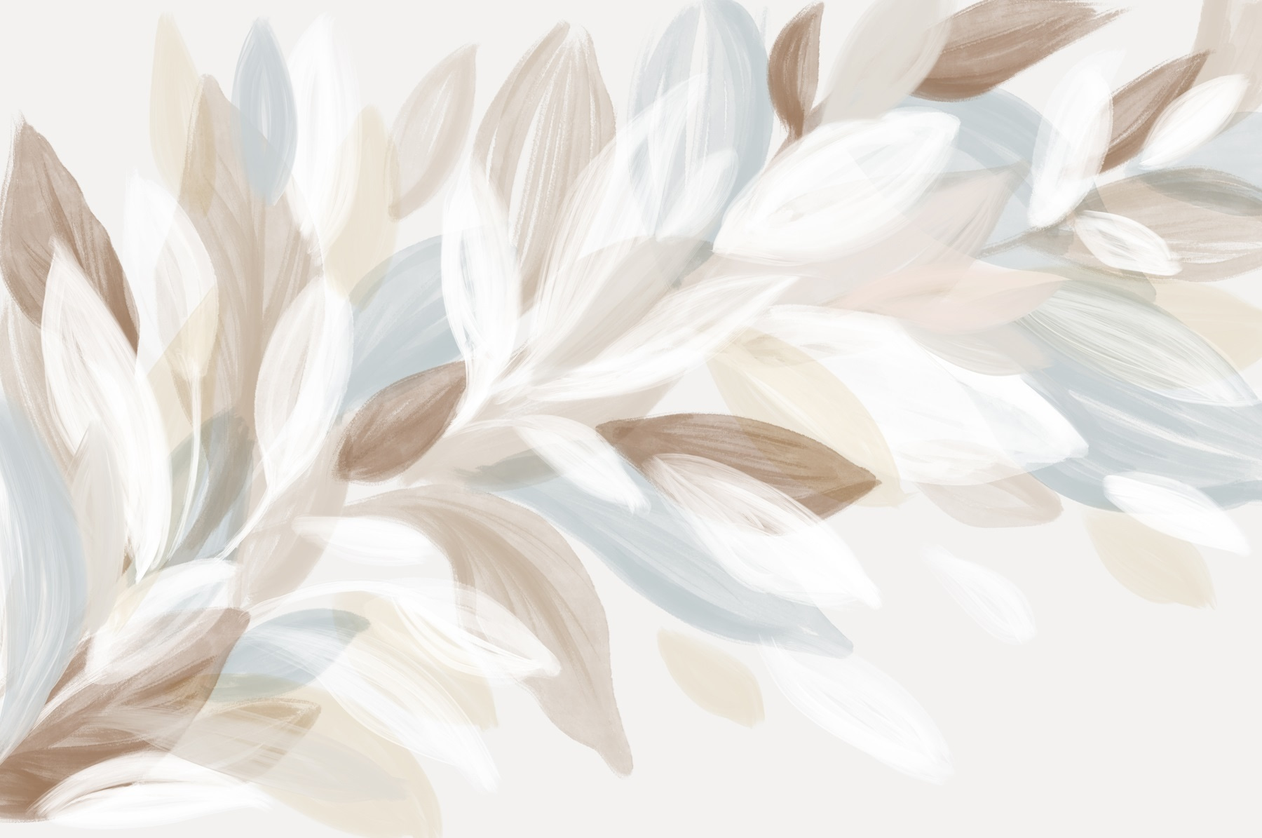Soft tones and gentle brush strokes