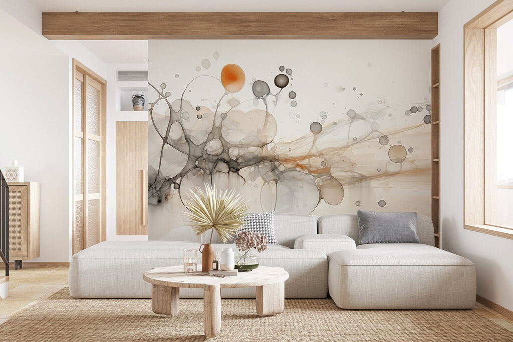 Abstract shapes in soft colors Abstract shapes in soft colors