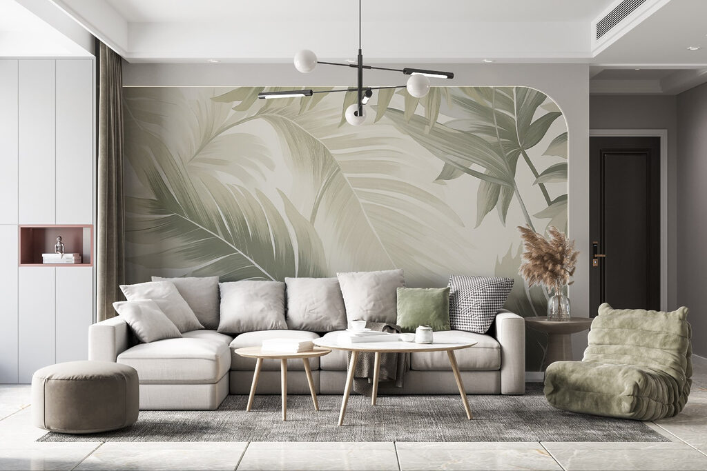 Soft tropical patterns in muted hues