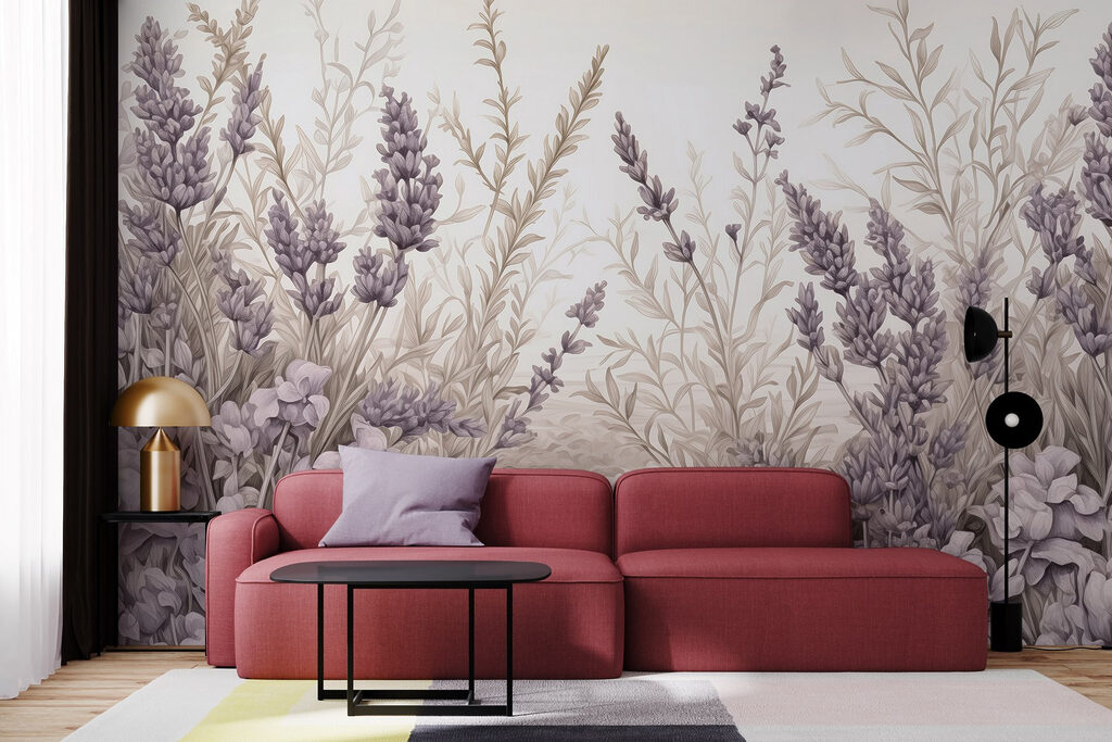 Delicate lavender blooms in harmony