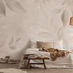 Fototapeta Delikatne liście w łagodnych odcieniach