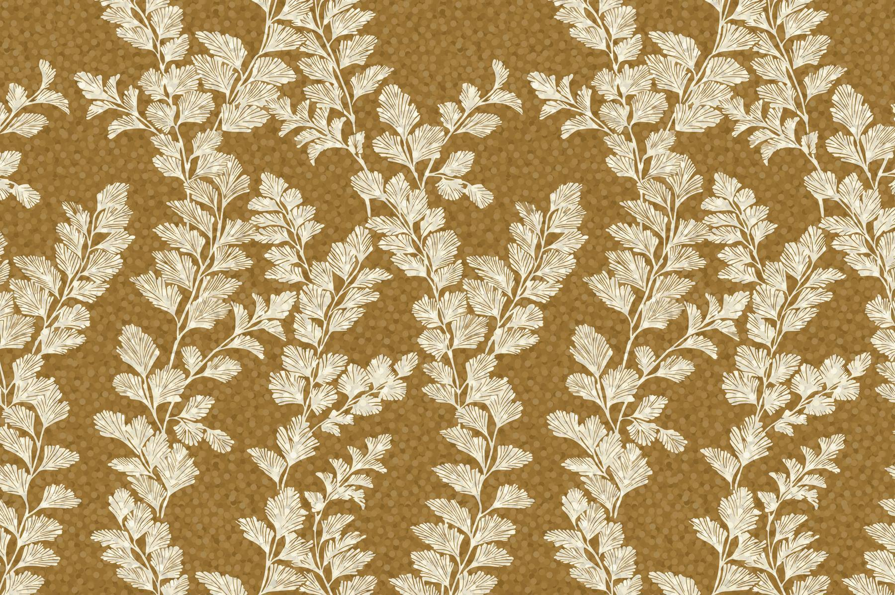 Pattern of white leaves on a brown background Pattern of white leaves on a brown background