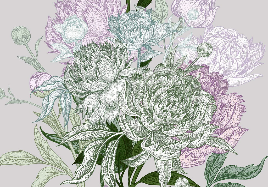 Żywa ilustracja kwiatowa z detalami Żywa ilustracja kwiatowa z detalami