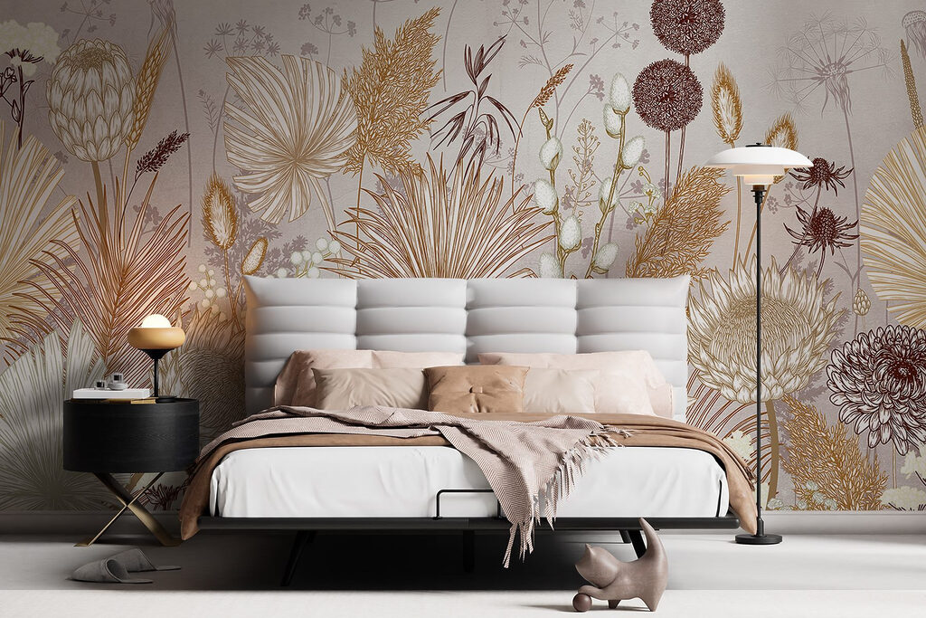Delicate floral patterns in soft hues Delicate floral patterns in soft hues