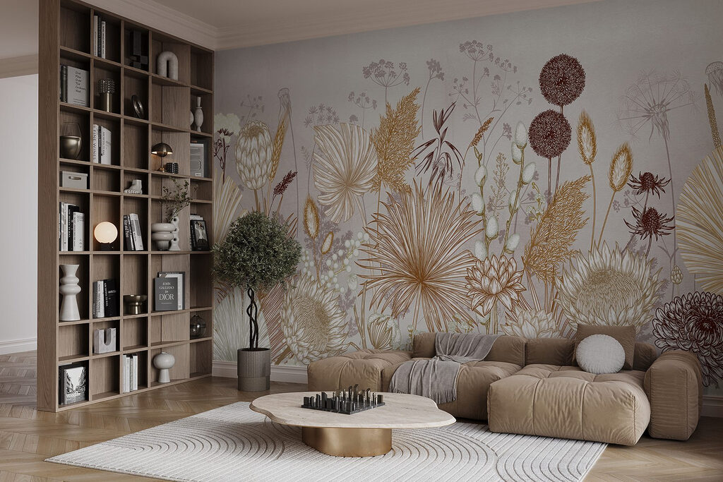 Delicate floral patterns in soft hues Delicate floral patterns in soft hues