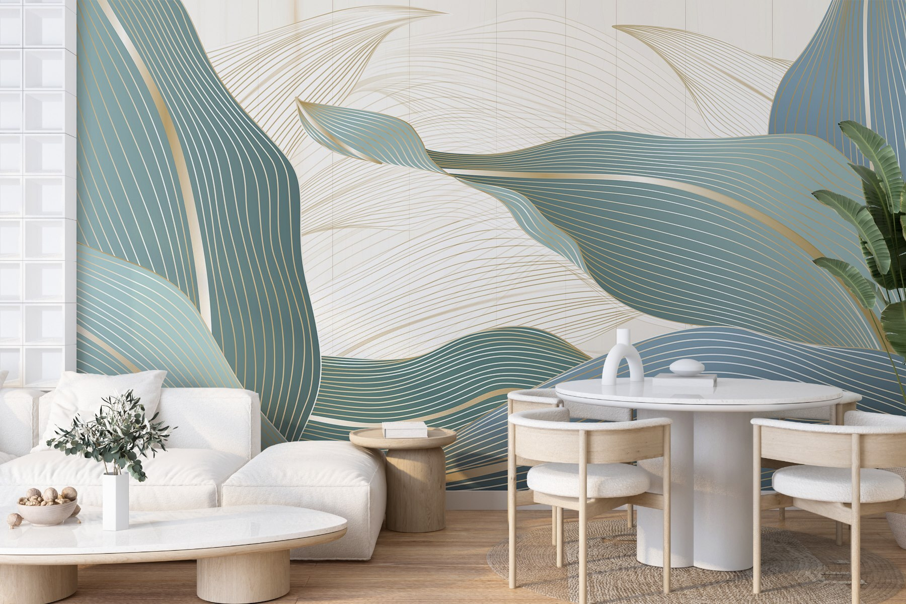 Flowing Lines in Soft Colors Flowing Lines in Soft Colors