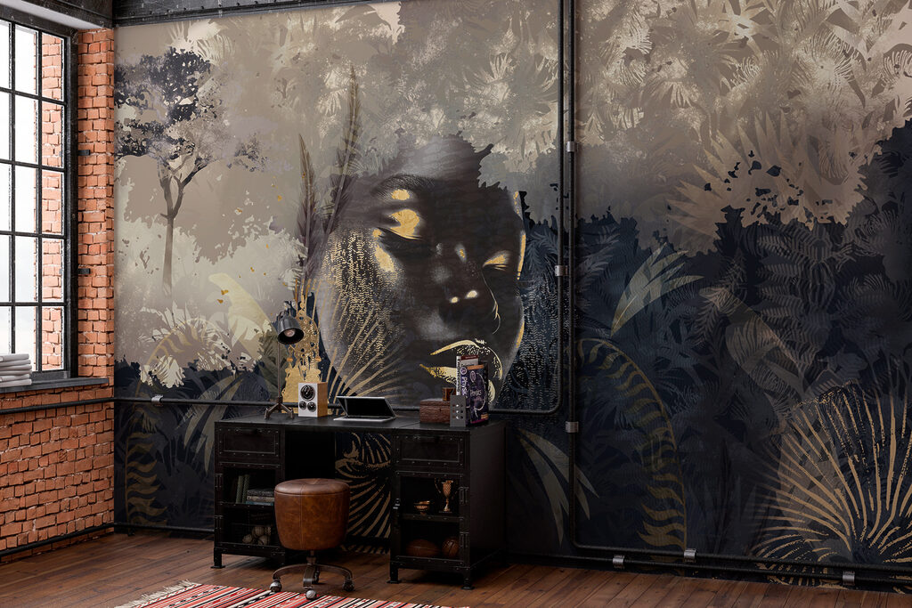 Dreamy portrait in a lush landscape