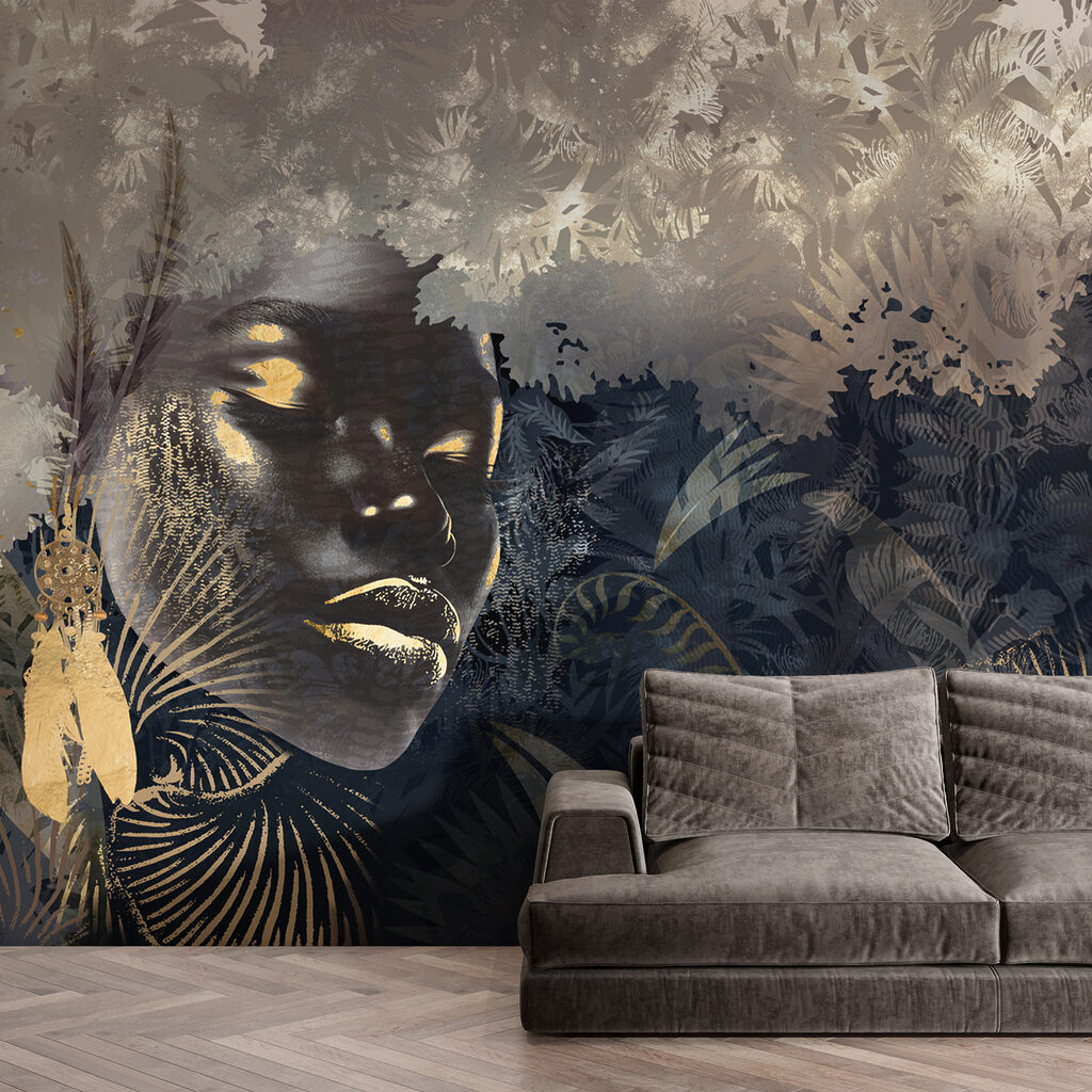 Dreamy portrait in a lush landscape