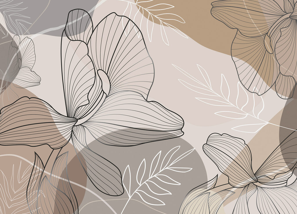 Elegancki kwiatowy projekt graficzny Elegancki kwiatowy projekt graficzny