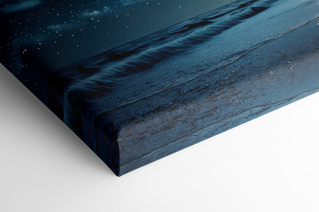 Moon and stars over a beach Moon and stars over a beach