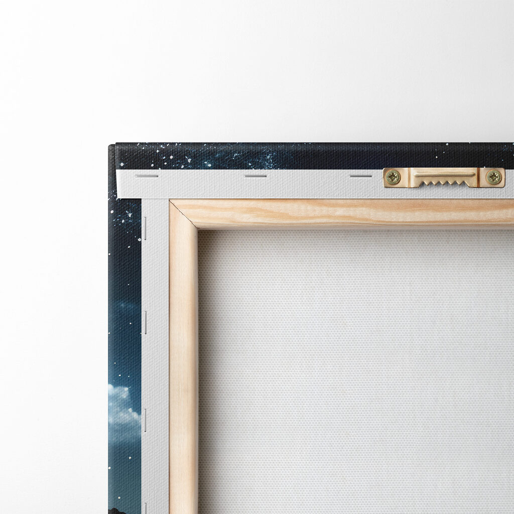 Moon and stars over a beach Moon and stars over a beach