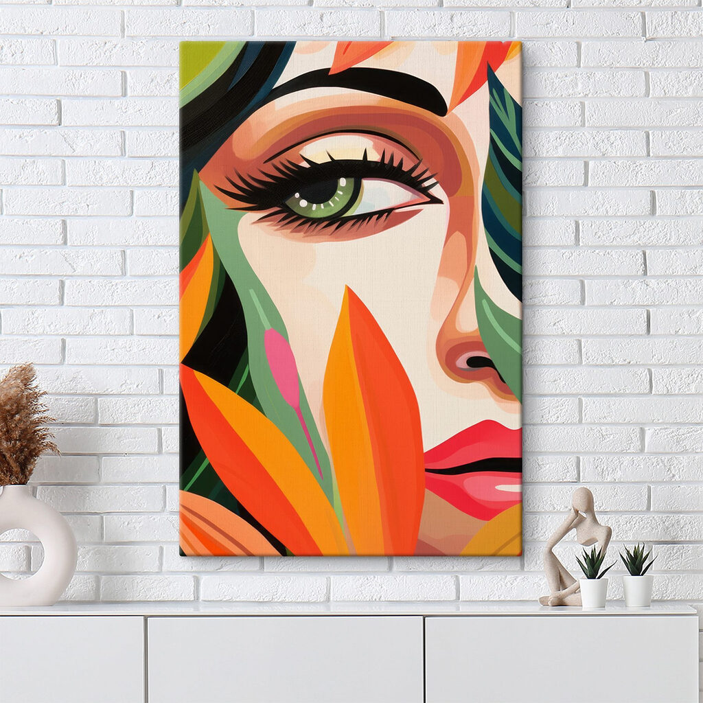 Vibrant colors and captivating gaze Vibrant colors and captivating gaze
