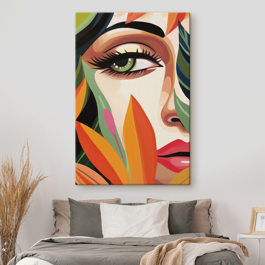 Vibrant colors and captivating gaze Vibrant colors and captivating gaze