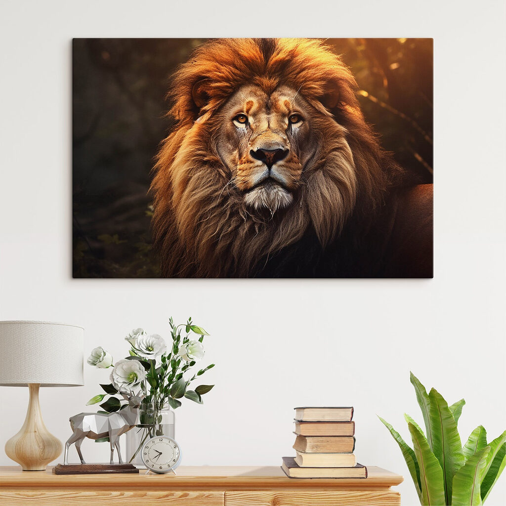 Lion with a very long mane Lion with a very long mane
