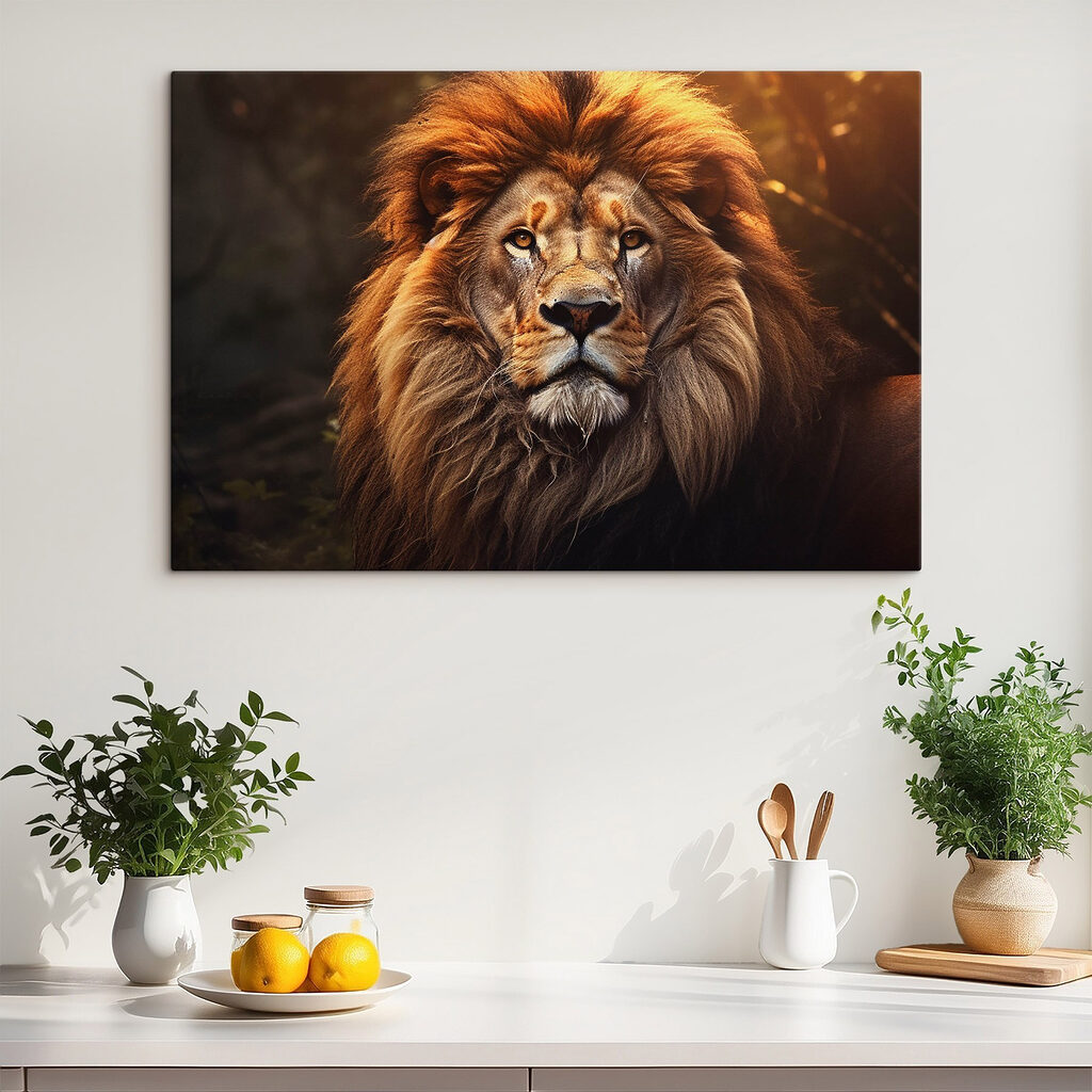Lion with a very long mane Lion with a very long mane