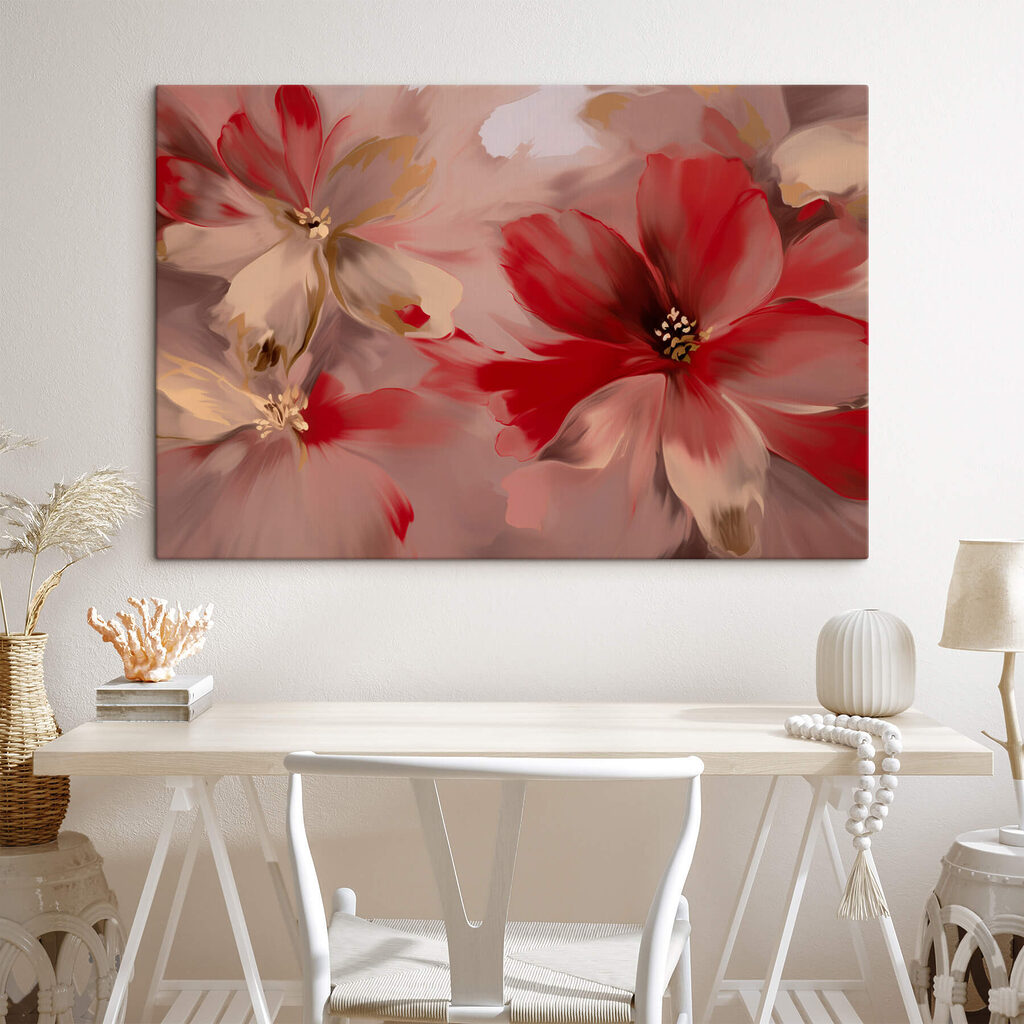 Blooming flowers in soft hues Blooming flowers in soft hues