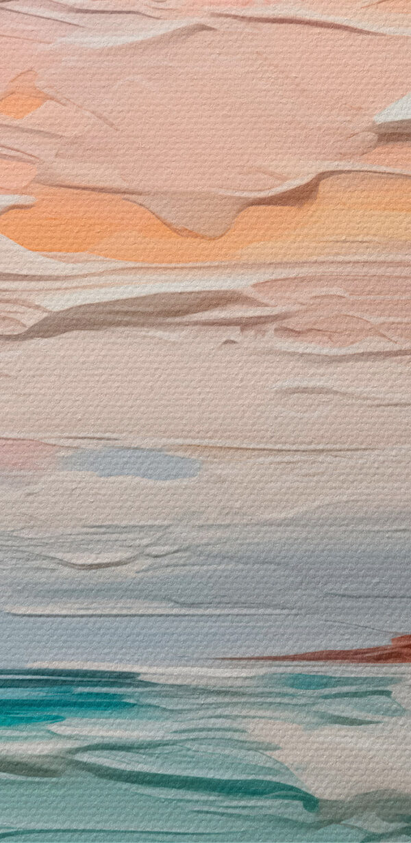 Obraz przedstawiający plażę i ocean Obraz przedstawiający plażę i ocean
